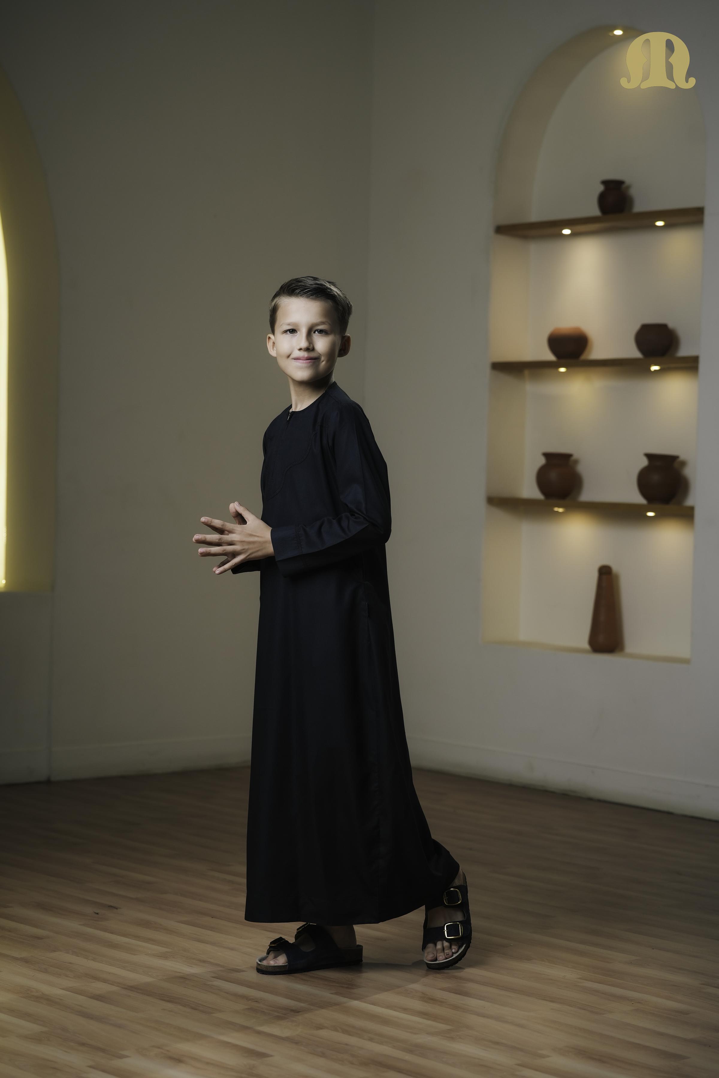 Kurvig Omani 2.0 White Thobe Boys